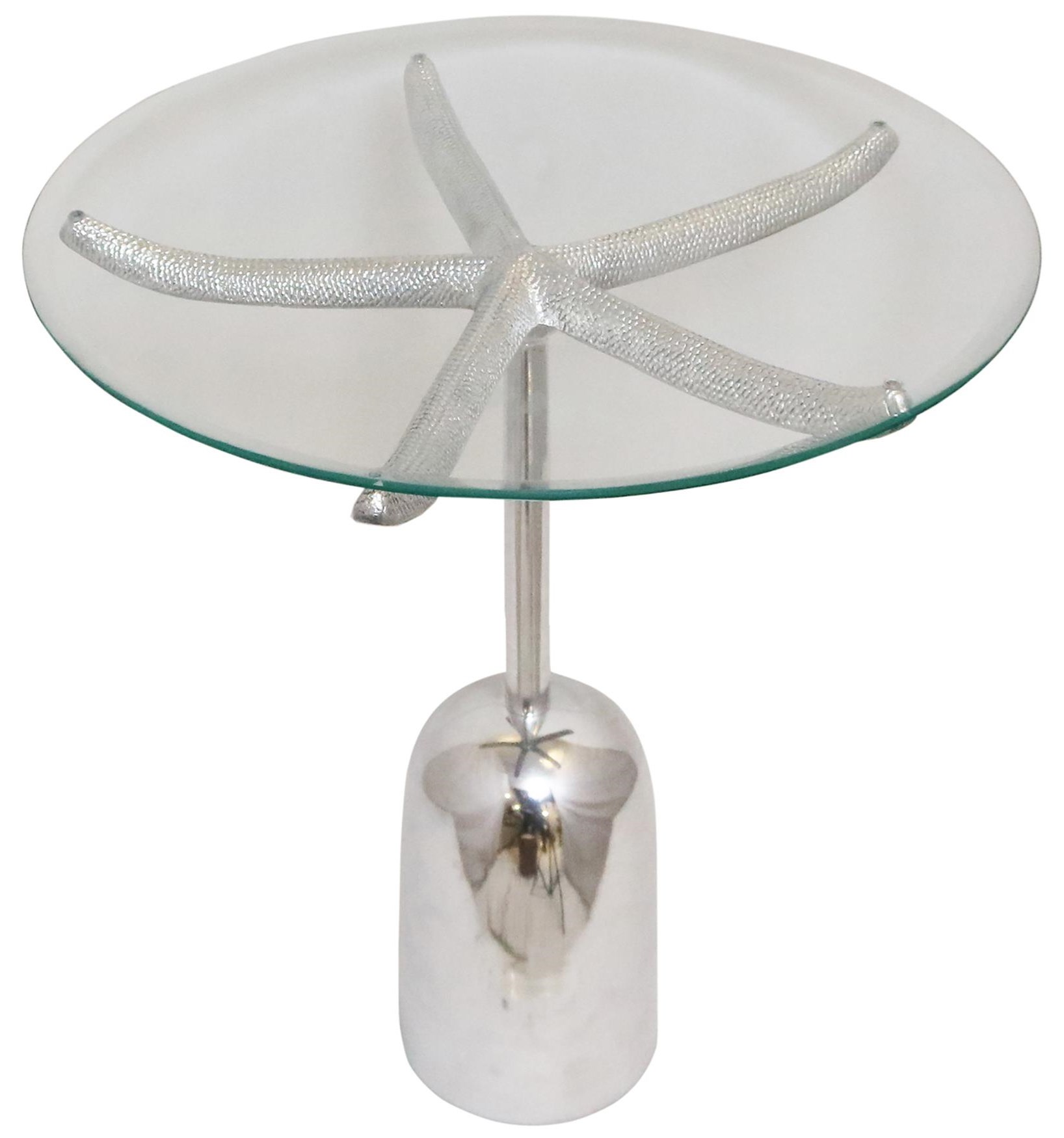 Crestview Collection Accent Furniture CVFNR5111 Outer Banks Metal and Glass Starfish Accent